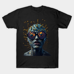 Techno Organism - Catsondrugs.com - rave, edm, festival, techno, trippy, music, 90s rave, psychedelic, party, trance, rave music, rave krispies, rave flyer T-Shirt